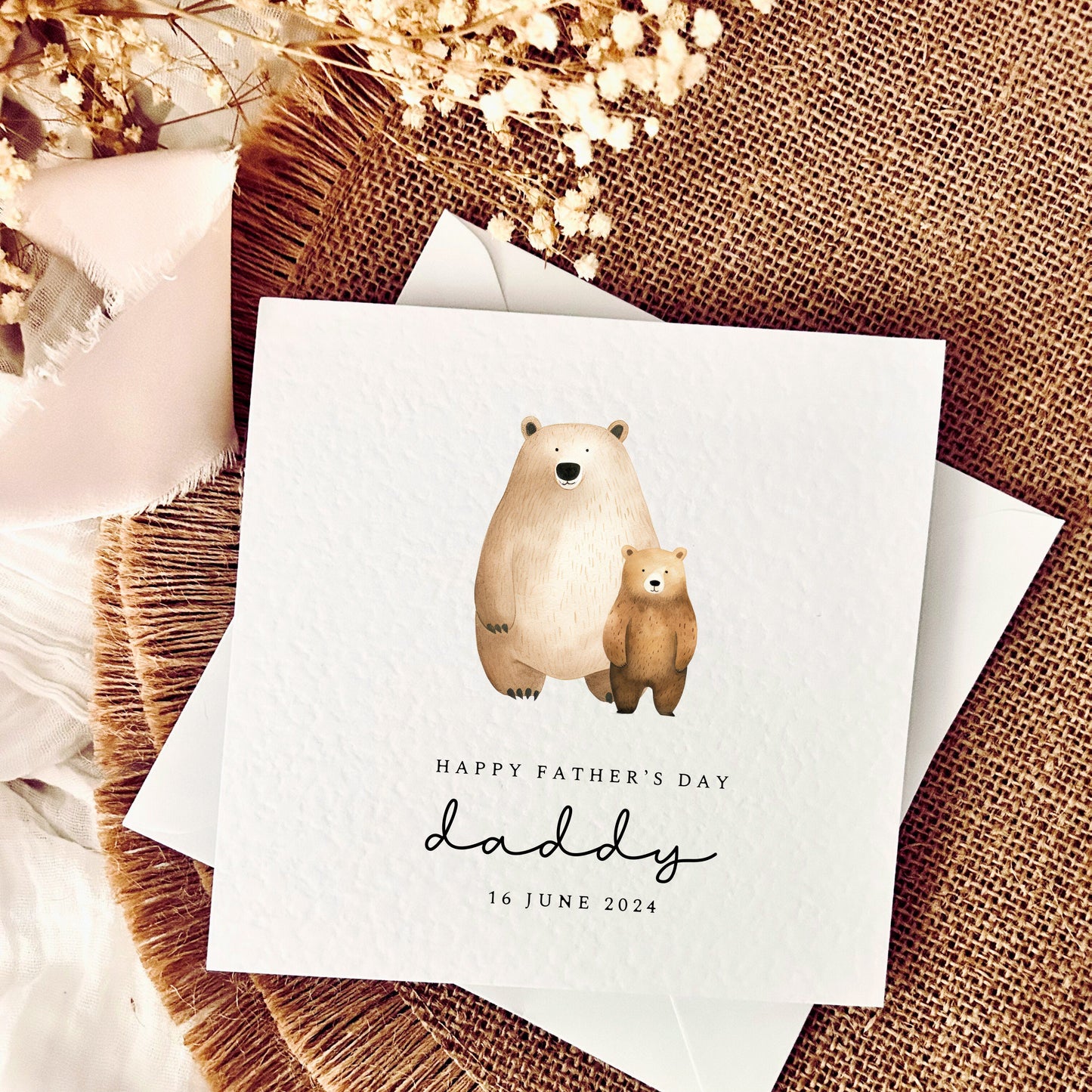 Father's Day Card | Personalised Little Bears