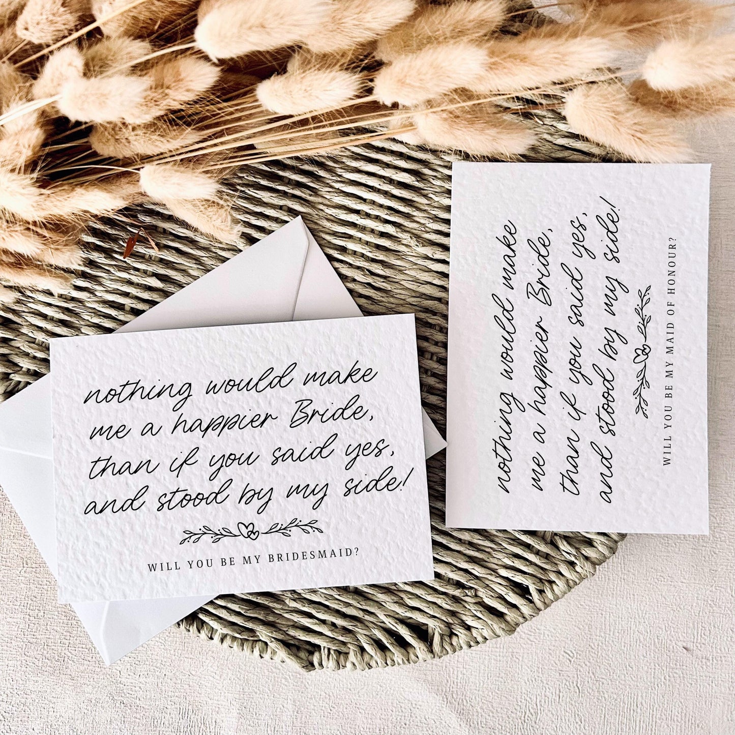 Bridal Party Proposal Card for Bridesmaid, Maid of Honour or Custom Wedding Role - Personalised Options | Happier Bride