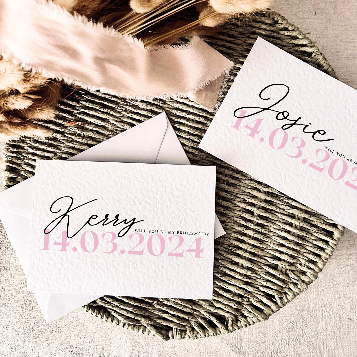 Personalised Bridesmaid Proposal Card, Maid of Honour Proposal Keepsake, Bridal Party Custom Invite Favour for Wedding