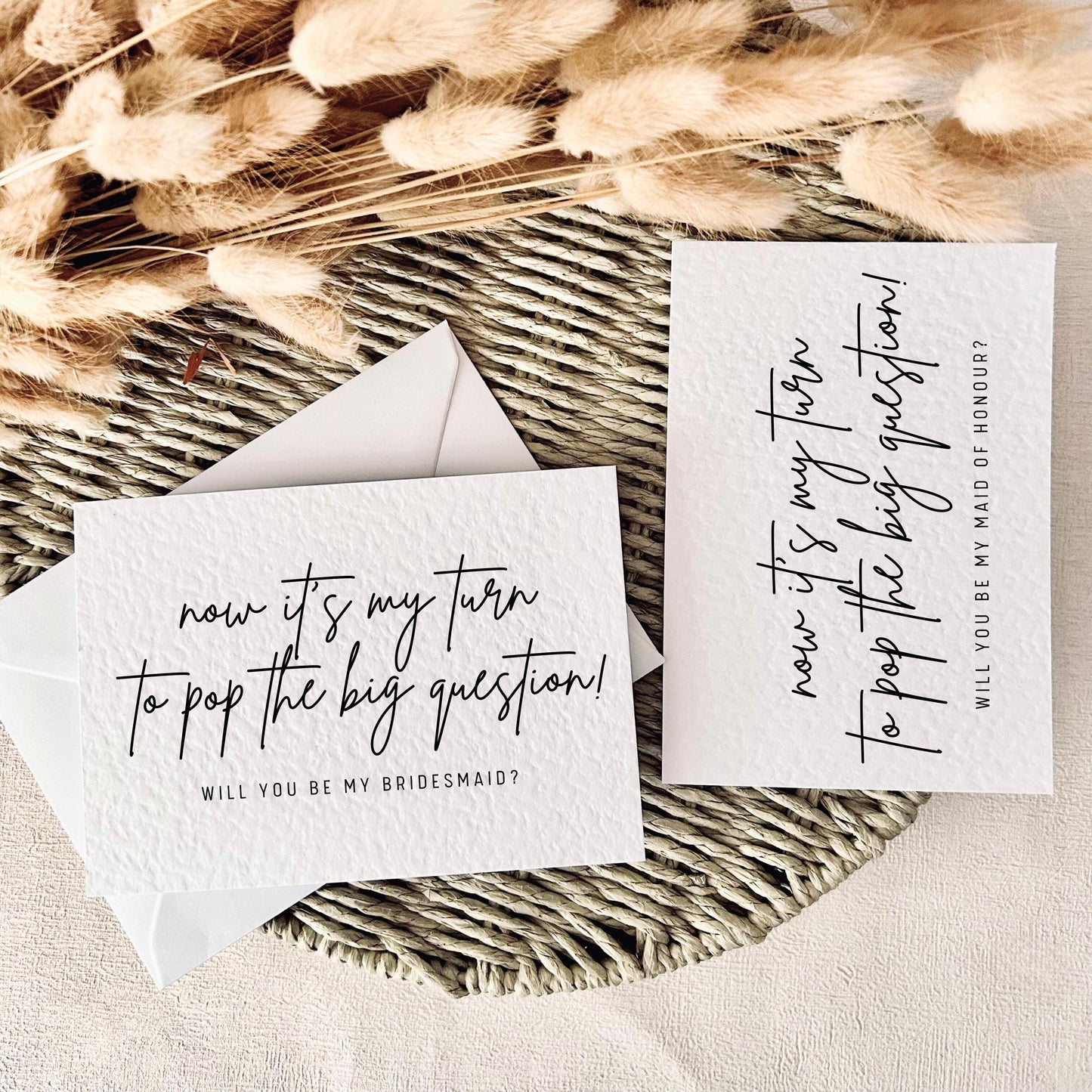 Pop the Big Question | Bridal Party Proposal | A6 Postcard