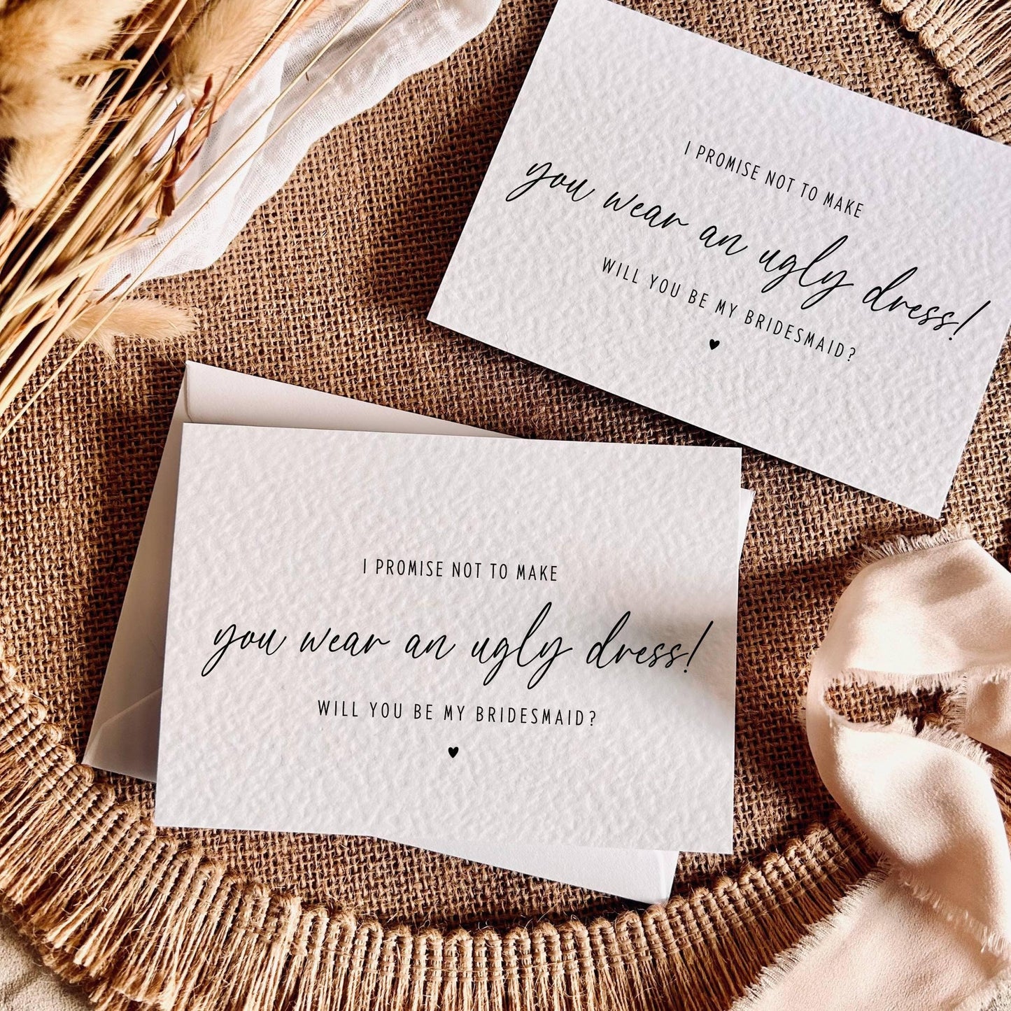 Ugly Dress #2 | Bridal Party Proposal | A6 Postcard