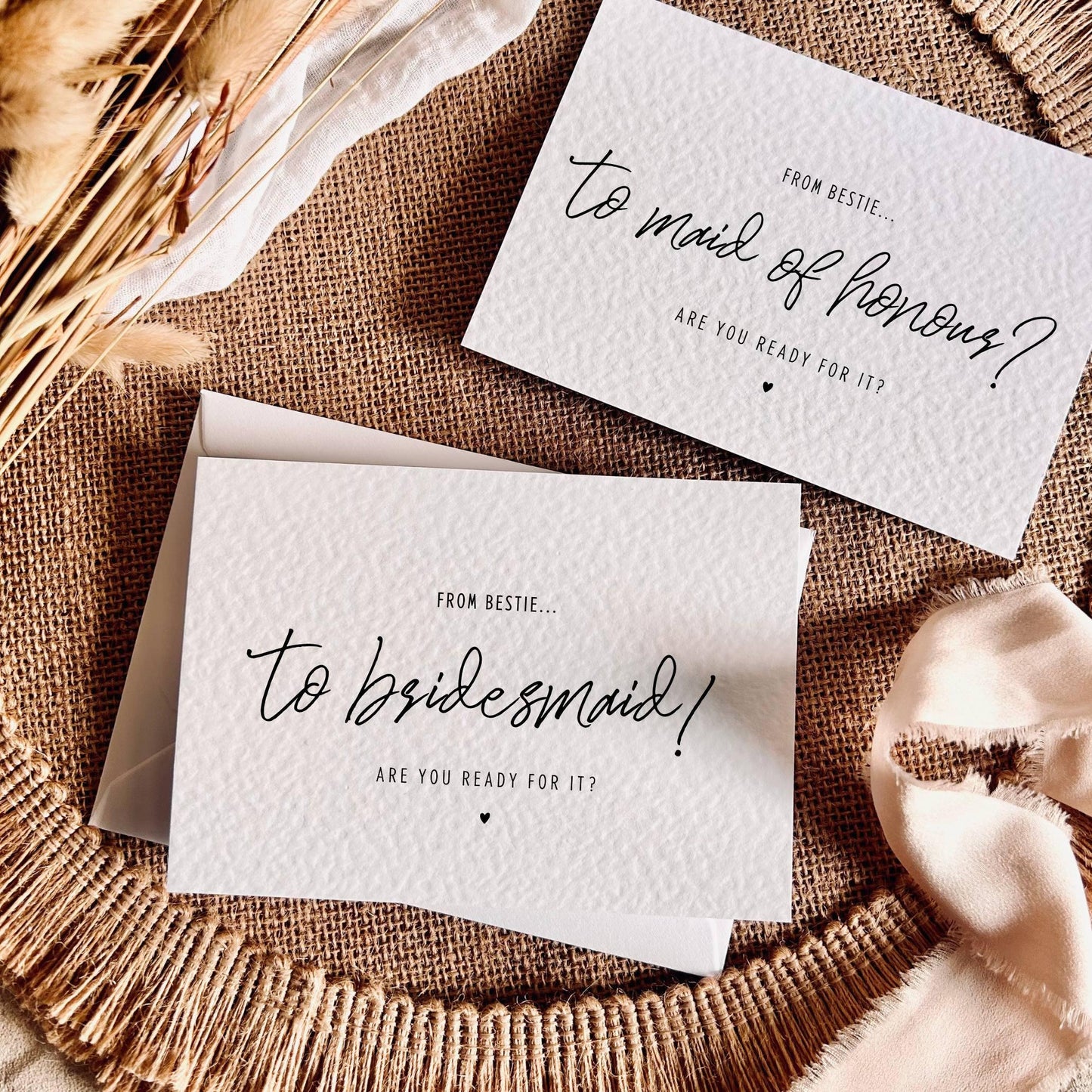From Bestie to... | Bridal Party Proposal | A6 Postcard