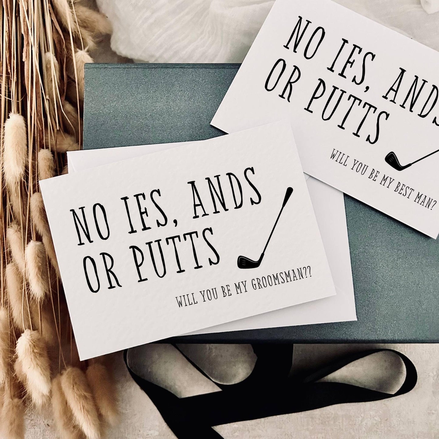 Proposal Card for Groomsman, Best Man or Custom Grooms Party Role - Personalised Options | If Ands Putts
