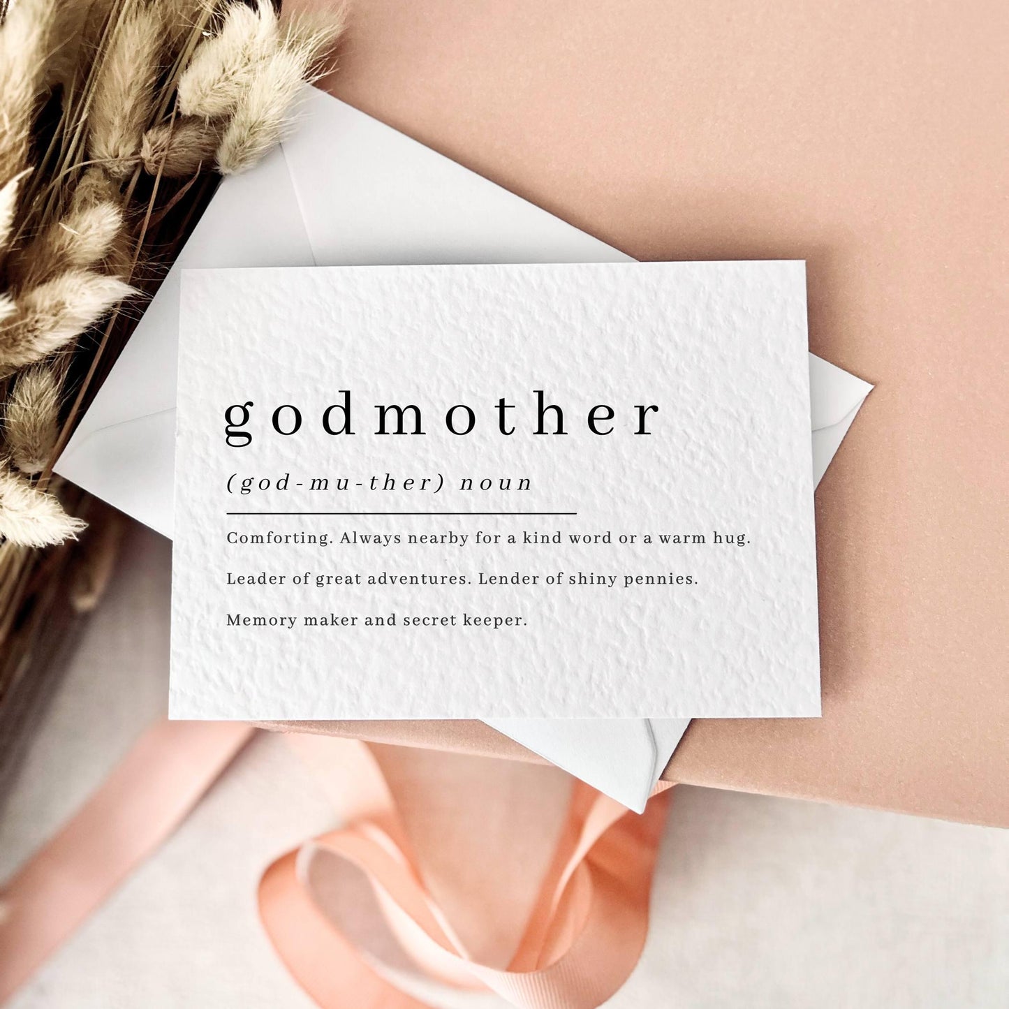 Godmother Definition | Godparent Proposal Card