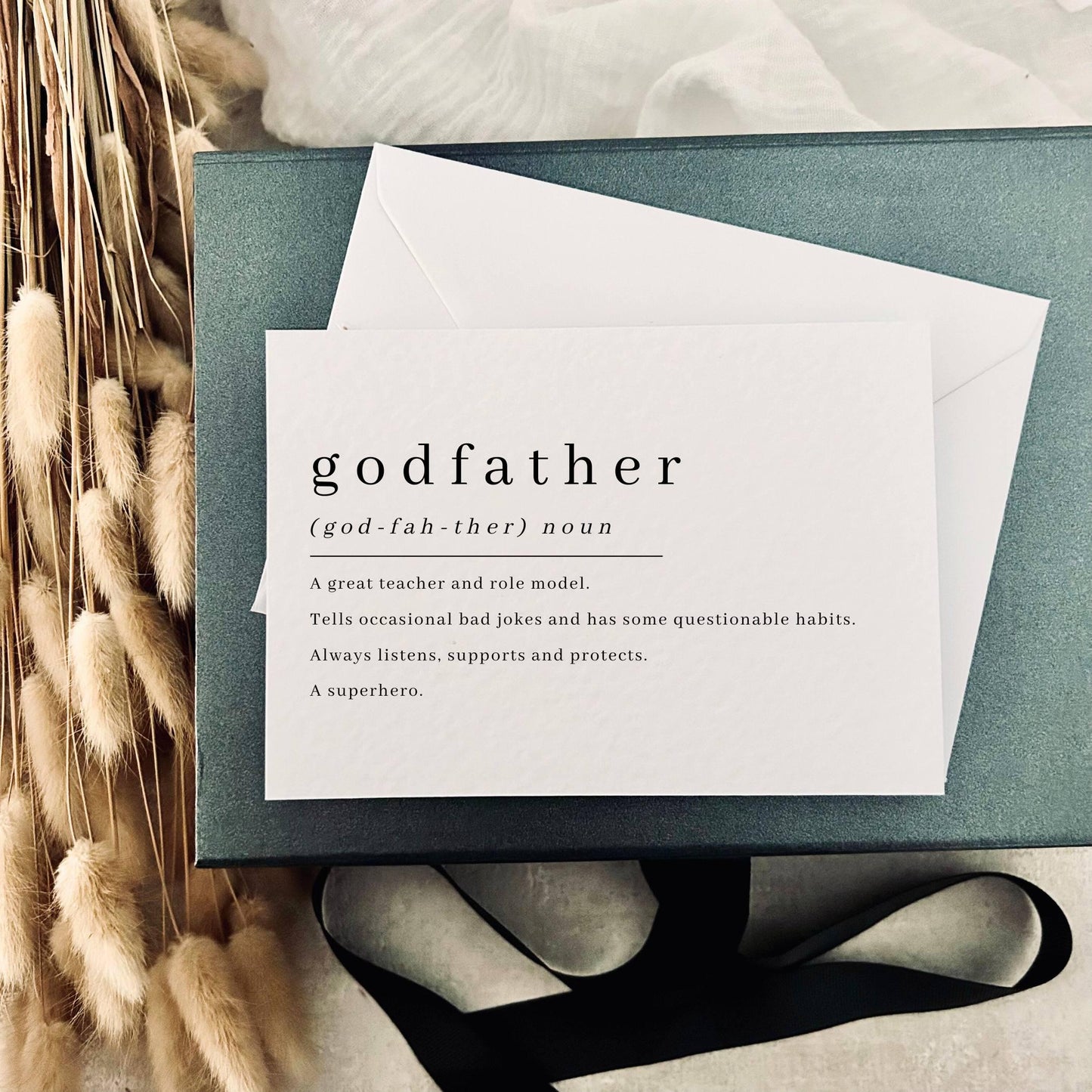 Godfather Definition | Godparent Proposal Card