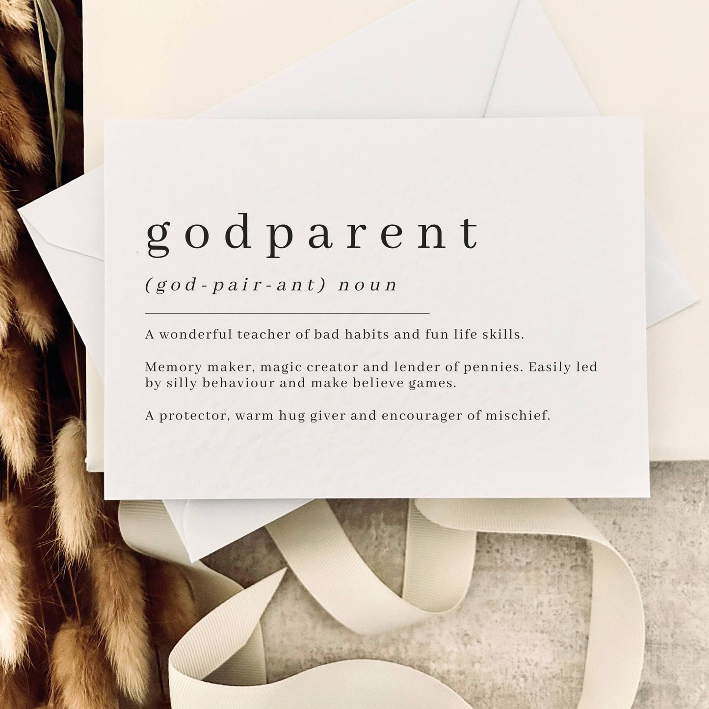 Godparent Definition | Godparent Proposal Card