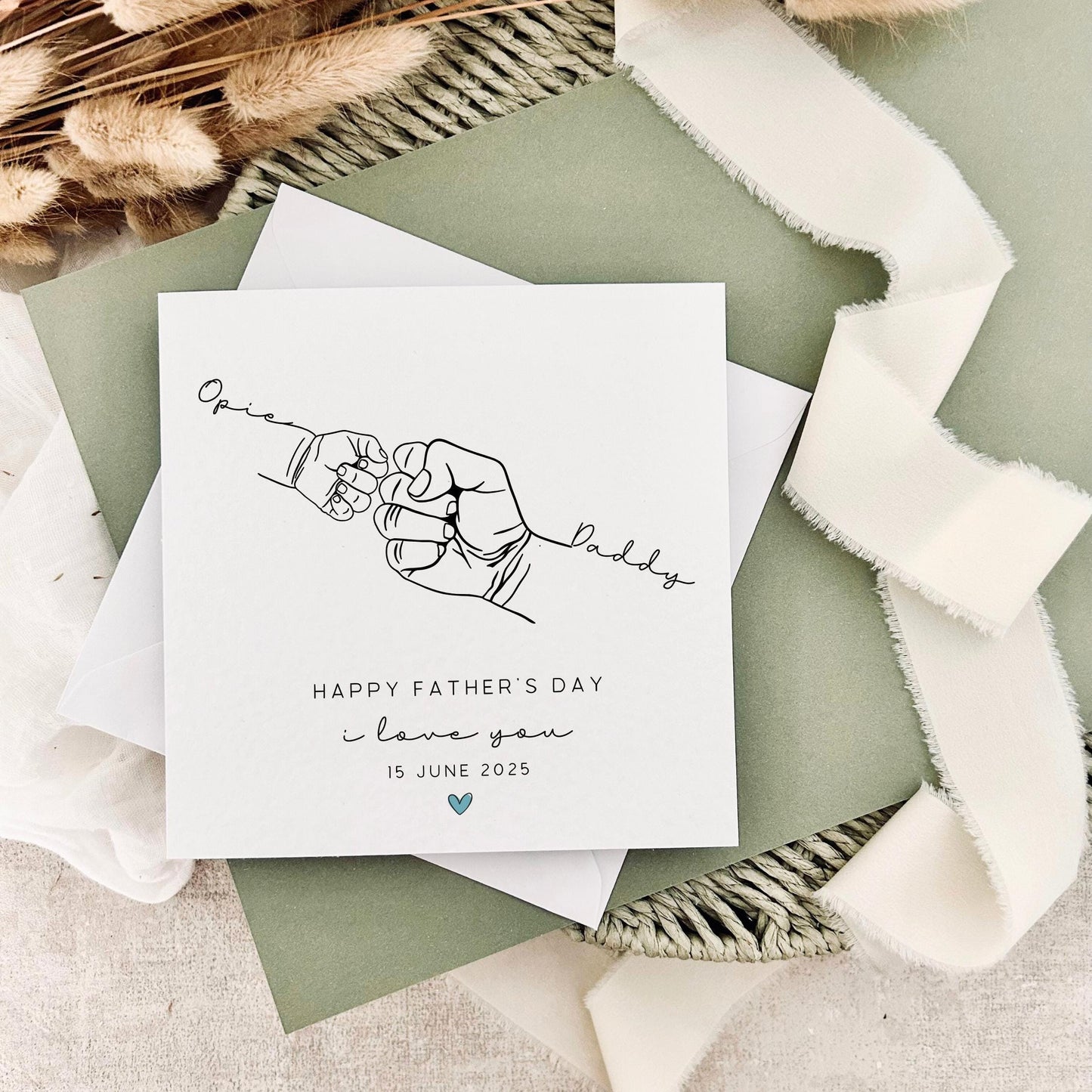 Father's Day Card | Personalised Fist Bump