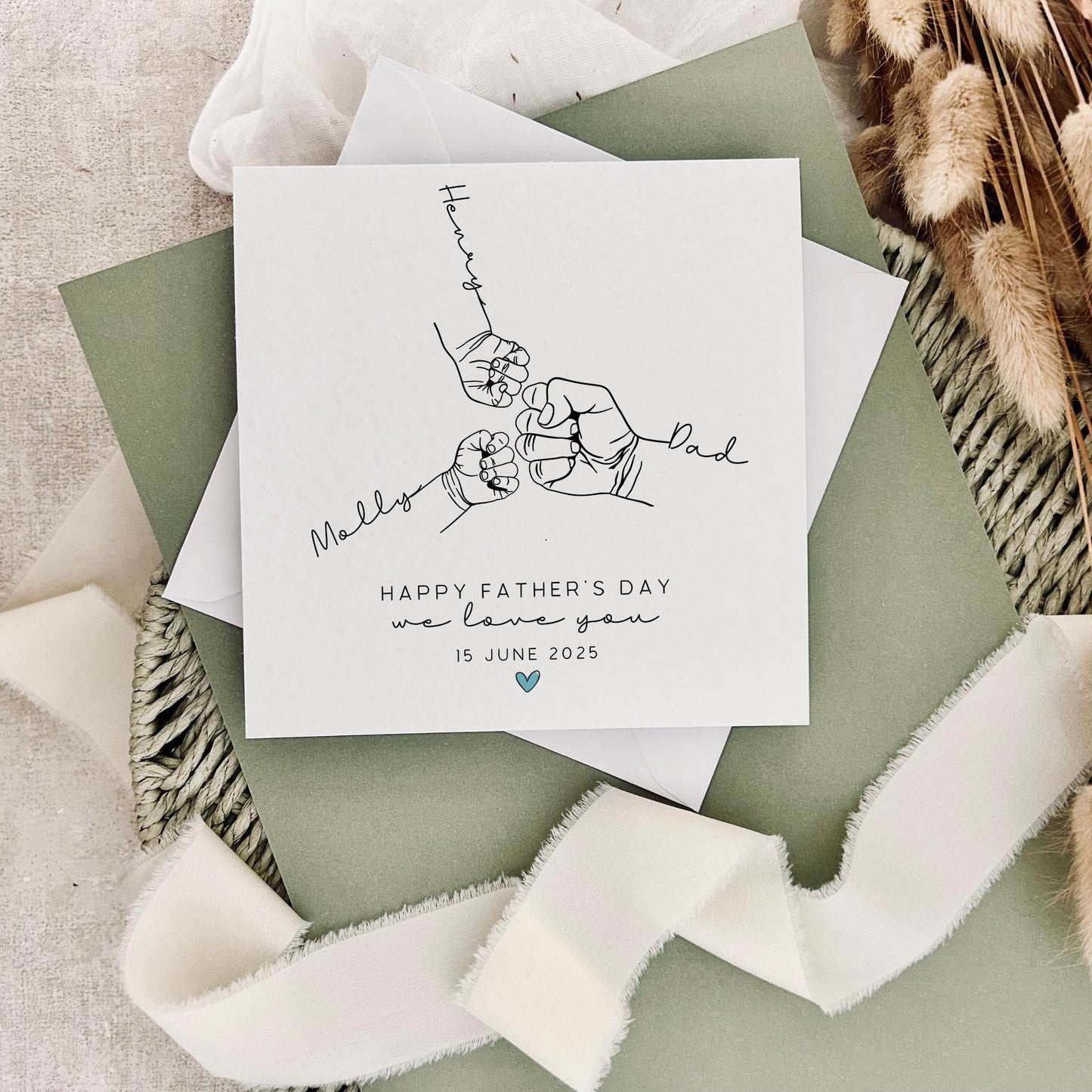 Father's Day Card | Personalised Fist Bump