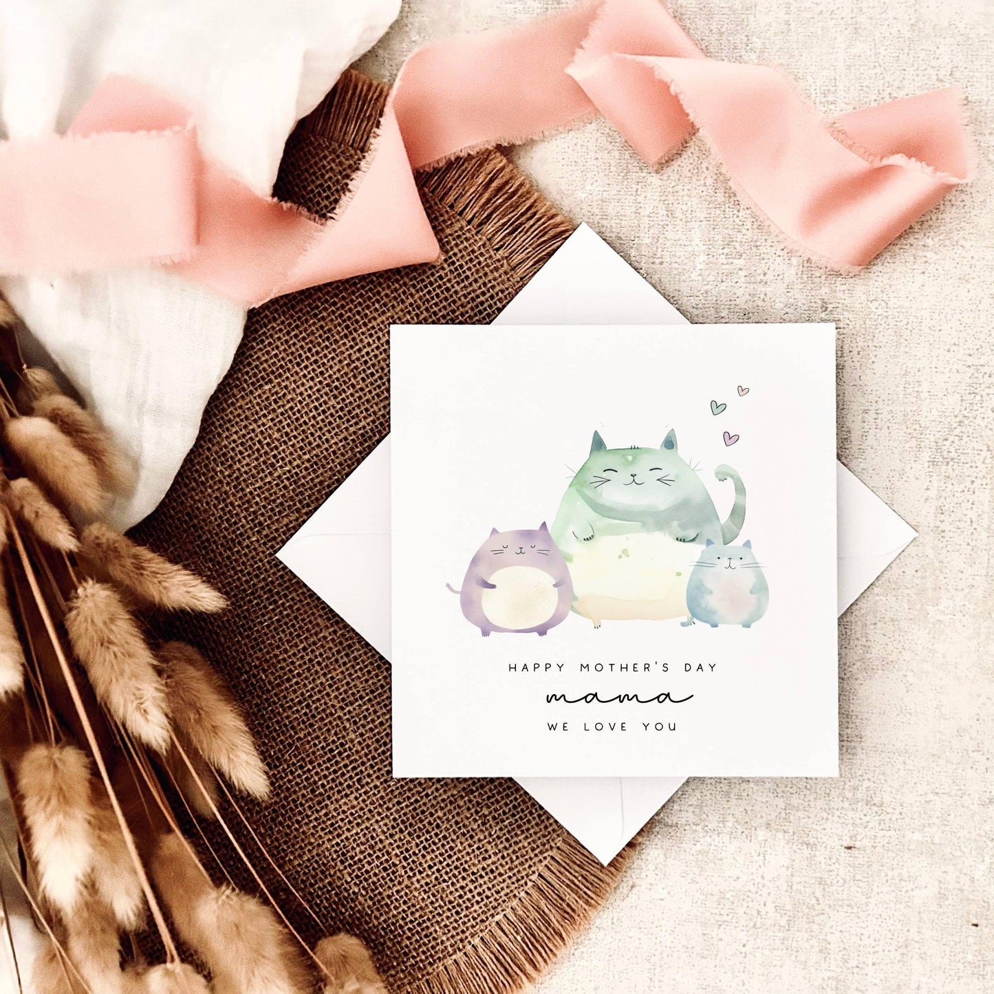 Mother's Day Card | Little Kittens Personalised