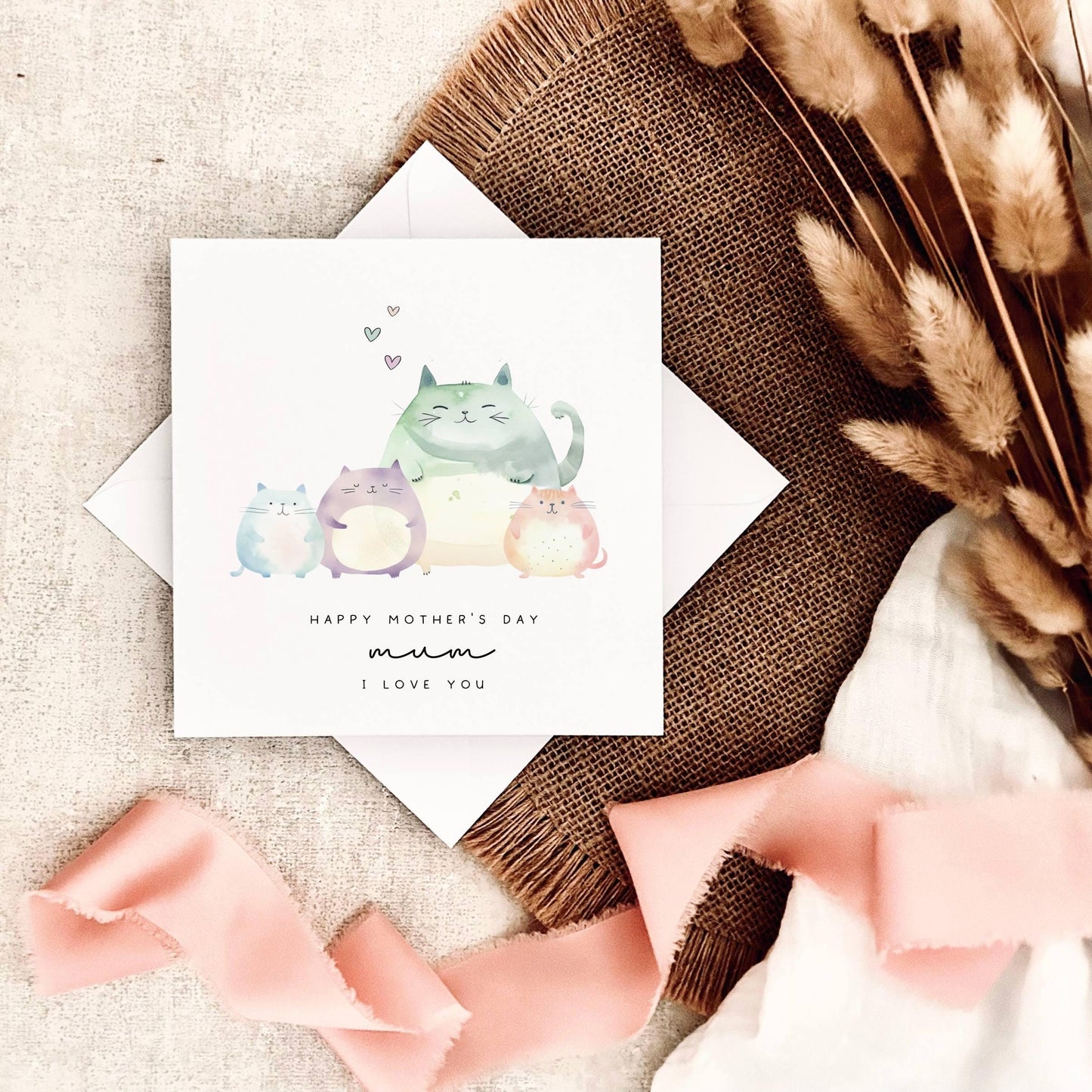 Mother's Day Card | Little Kittens Personalised