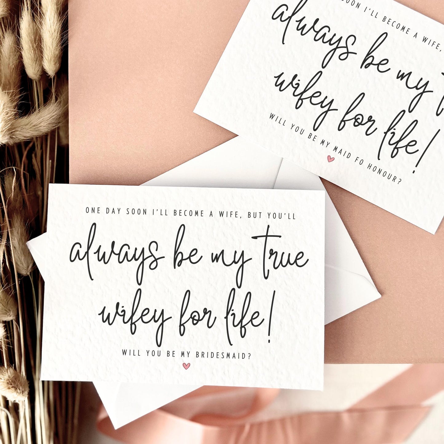 True Wifey for Life | Bridal Party Proposal | A6 Postcard