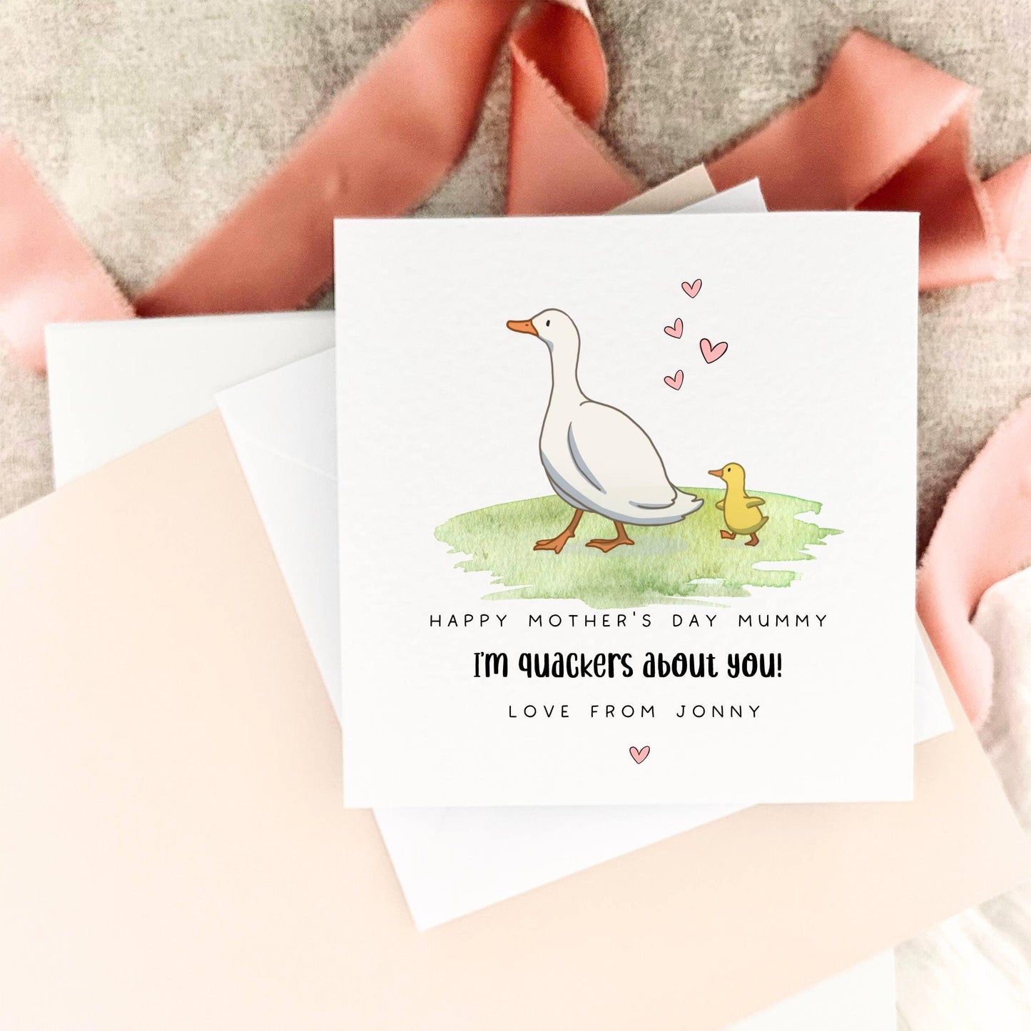 Mother's Day Card | Personalised Little Ducks