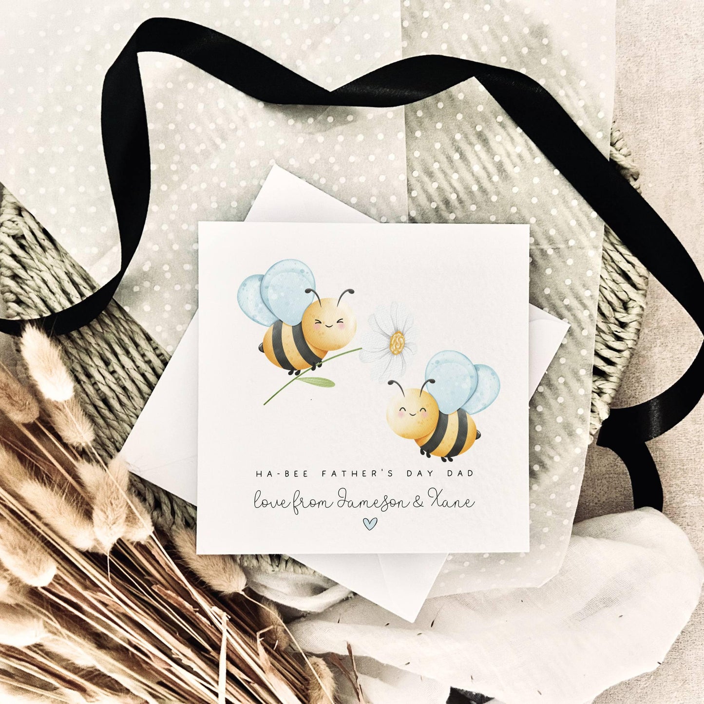 Father's Day Card | Personalised Little Bee