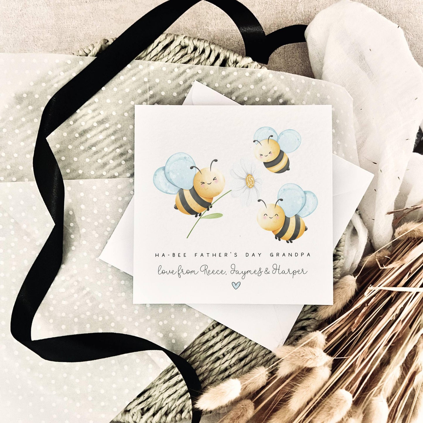 Father's Day Card | Personalised Little Bee