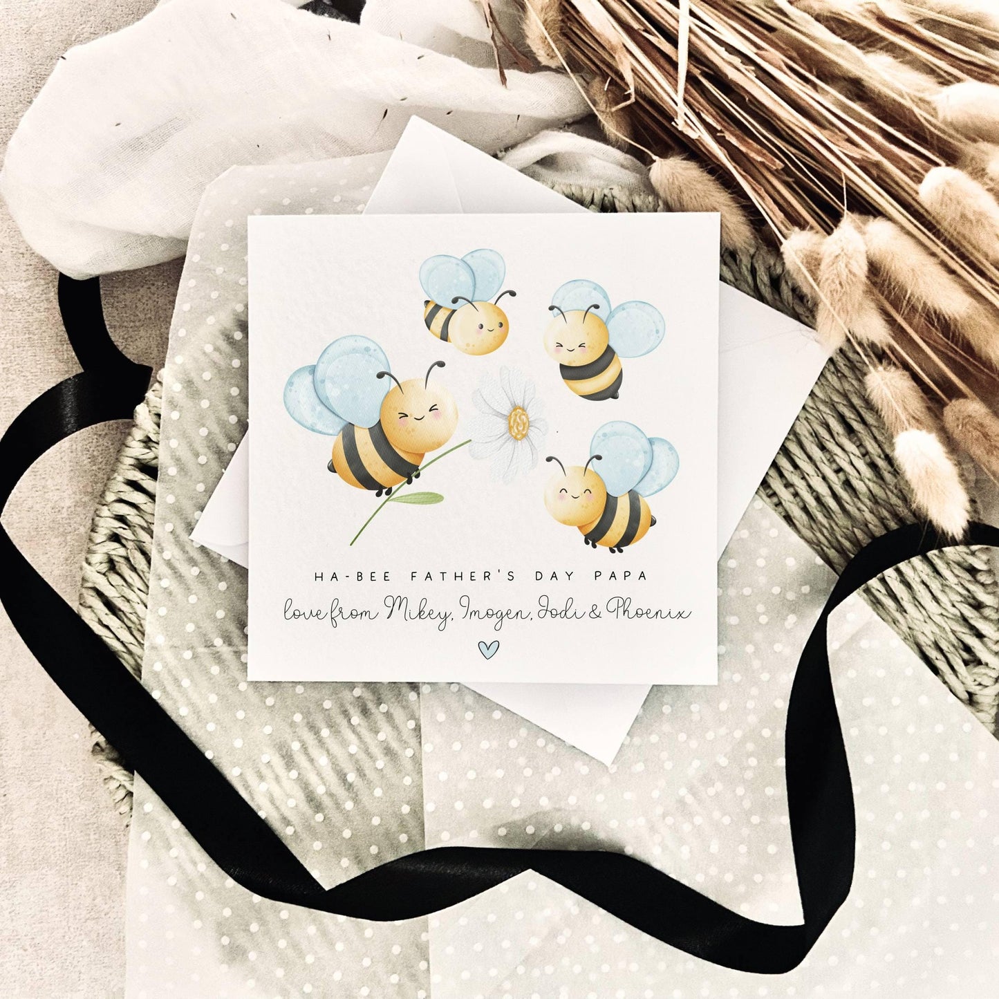 Father's Day Card | Personalised Little Bee