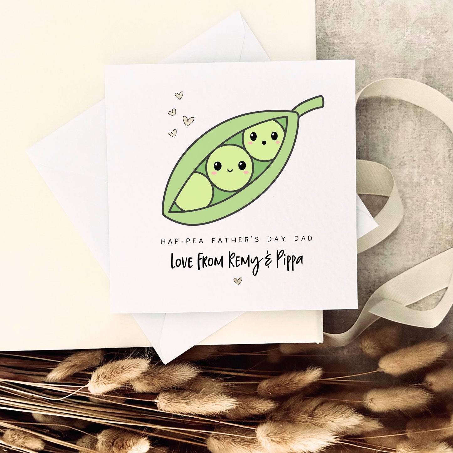 Father's Day Card | Personalised Cute Pea