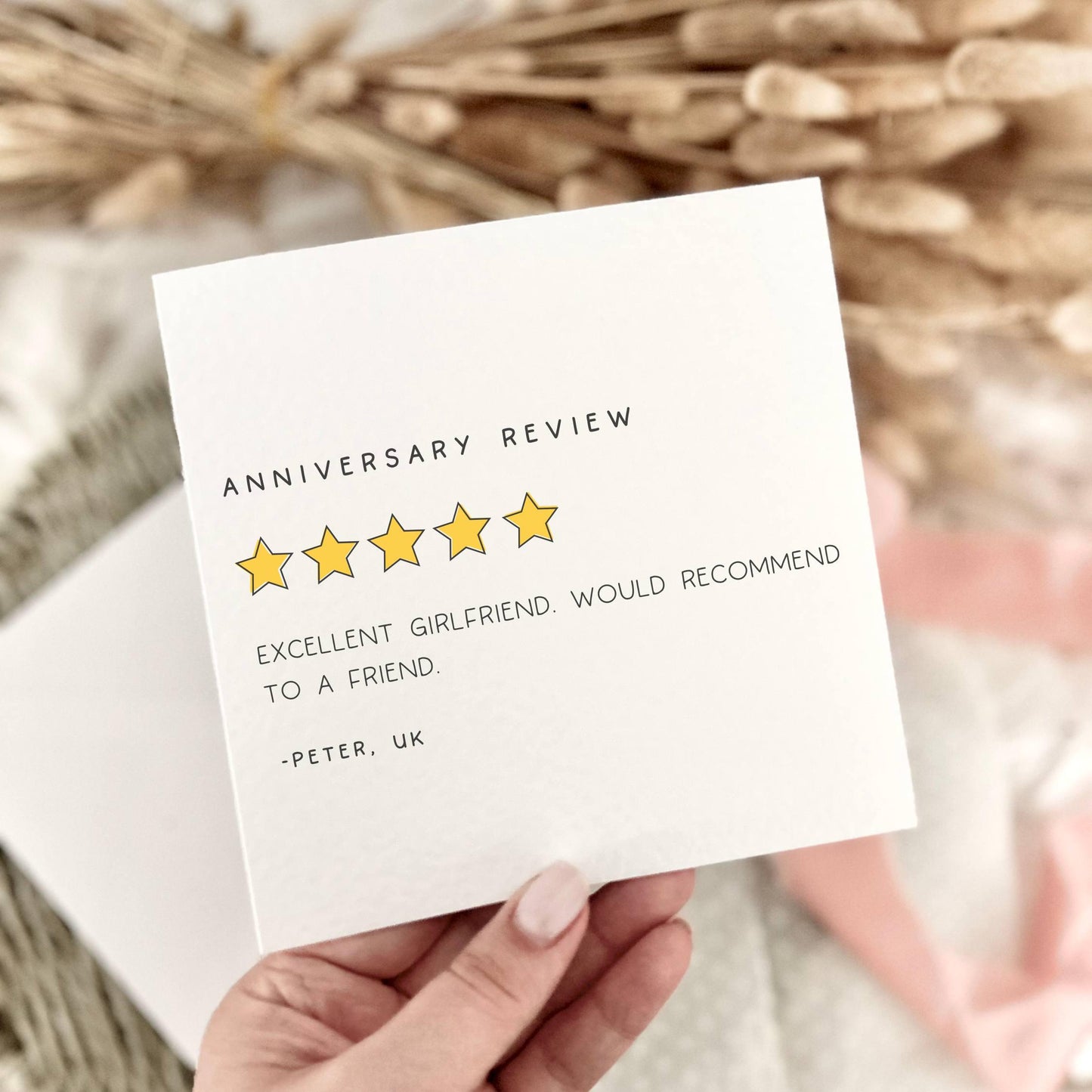 Anniversary Card for Couple - Fun Personalised Gift for Anniversary