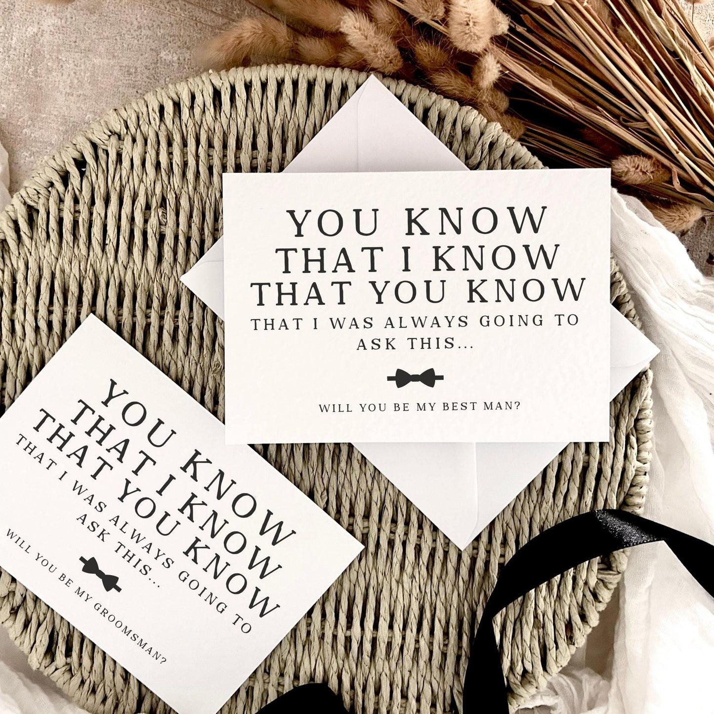 Proposal Card for Groomsman, Best Man or Custom Grooms Party Role - Personalised Options | You Know