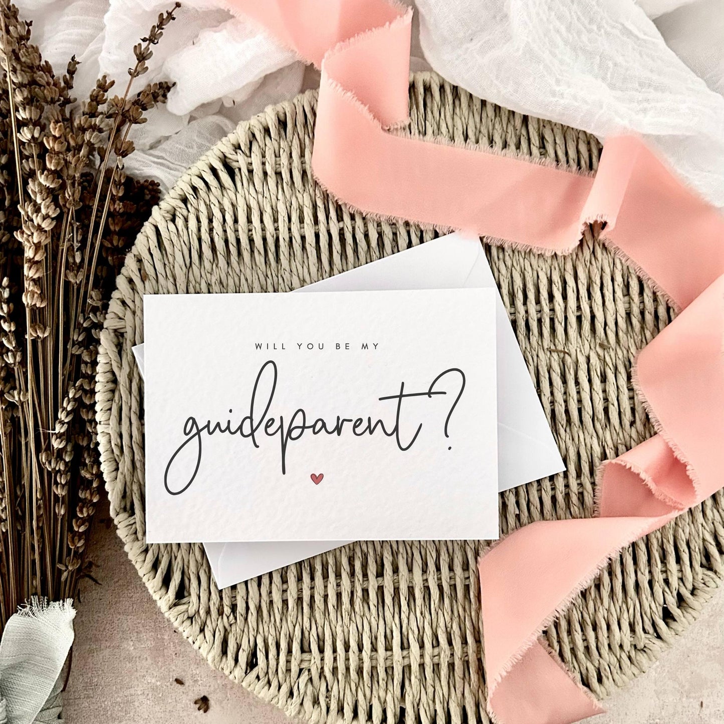 Will You Be My Guideparent Proposal Card - Personalised Non-Religious Alternative for Godparent