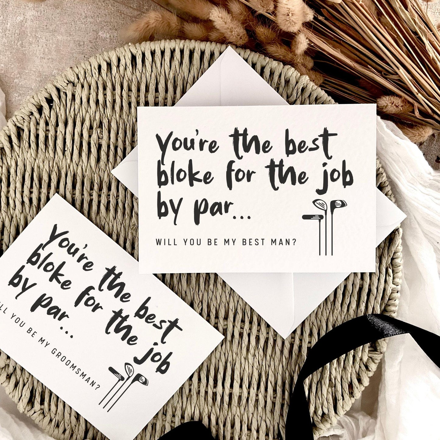 Proposal Card for Groomsman, Best Man or Custom Grooms Party Role - Personalised Options | Best By Par