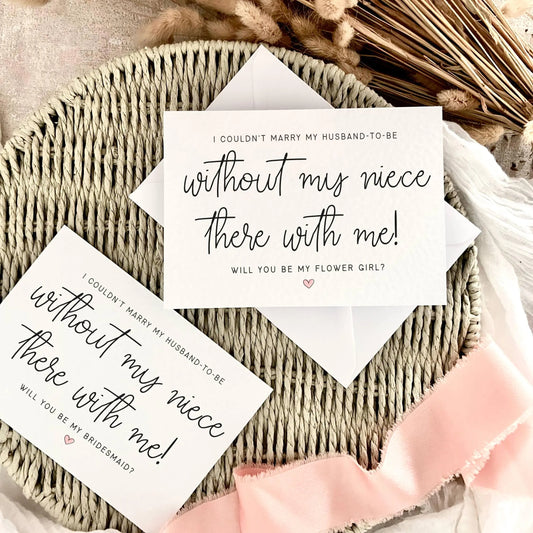 Flower Girl Proposal Card