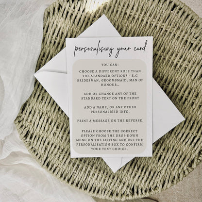 Ring Bearer Definition | Bridal Party Proposal | A6 Postcard