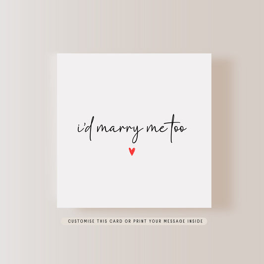 Wedding Greeting Card | For bride to be from Husband, Card from Wife to Groom-to-be, Wedding day message to partner, Personalised fun card