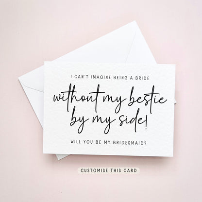 Bridesmaid, Maid of Honour or Flower Girl Proposal | Bestie By My Side | Little Paper Bird Ltd