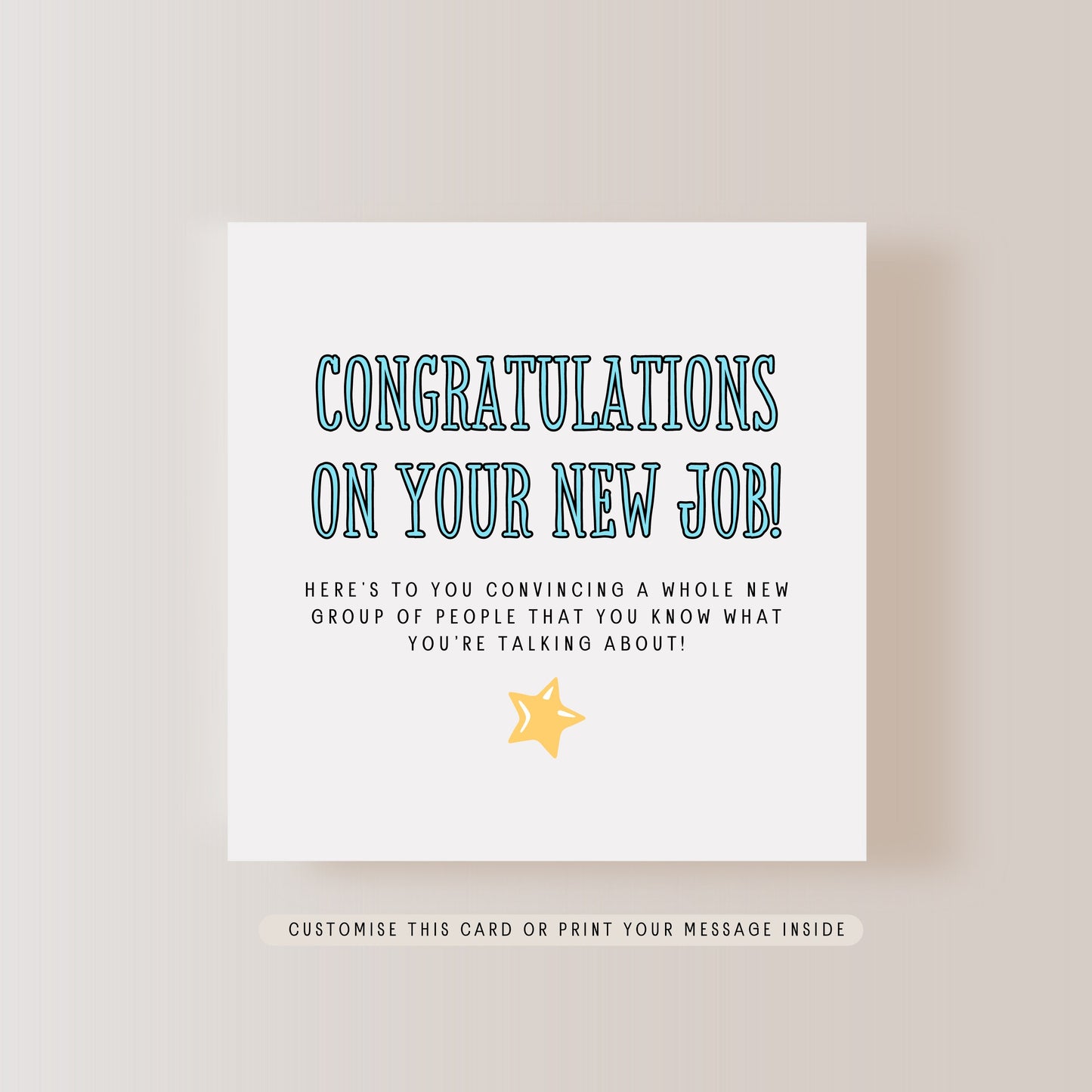 Congratulations Greeting Card for Co-Worker on New Job, Well Done Card for Friend Leaving Day, Sorry You're Leaving gift for work colleague