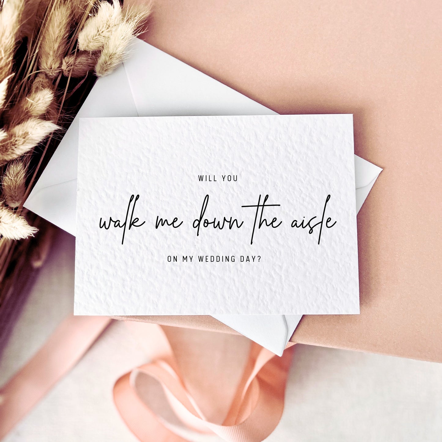 Will You Walk Me Down The Aisle Proposal - Give Me Away Wedding Dya Keepsake - Custom Options