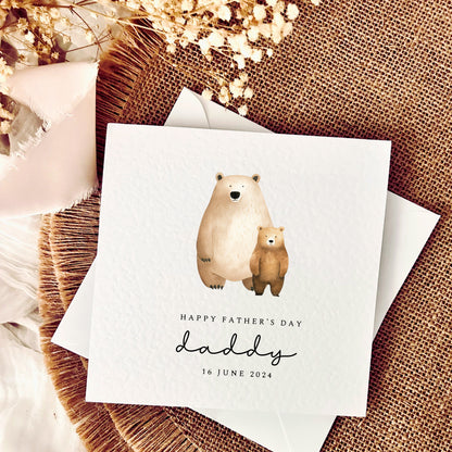 Father's Day Card | Personalised Little Bears