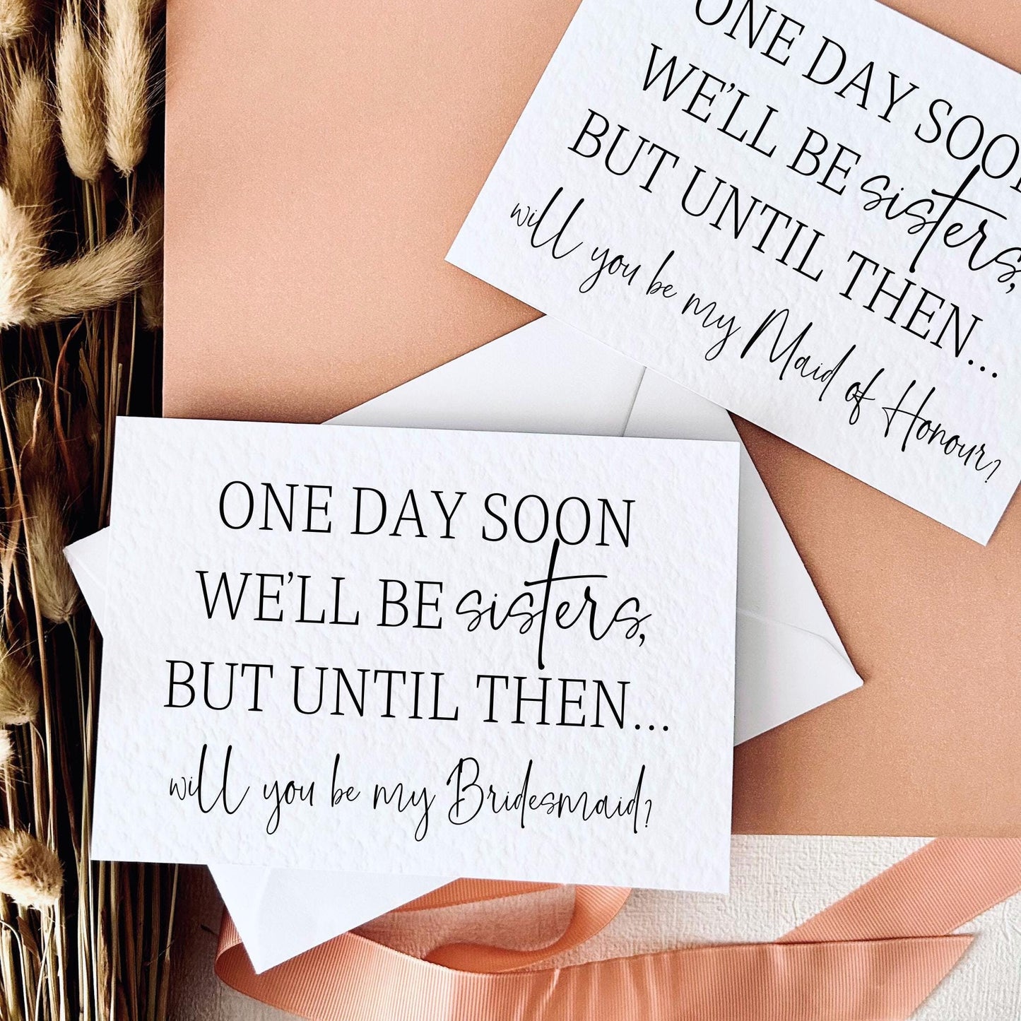 Soon We'll Be Sisters | Bridal Party Proposal | A6 Postcard