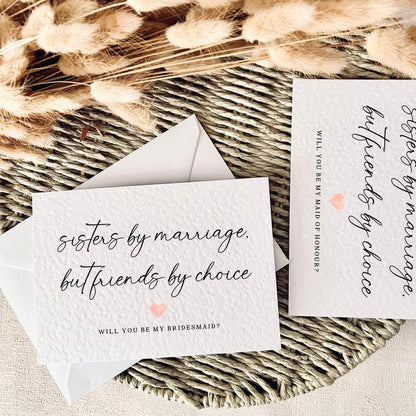 Friends by Choice | Bridal Party Proposal | A6 Postcard