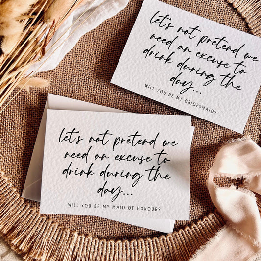 Day Drinking | Bridal Party Proposal | A6 Postcard