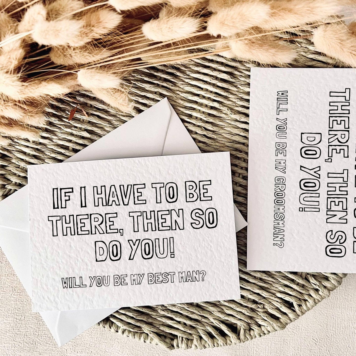 Proposal Card for Groomsman, Best Man or Custom Grooms Party Role - Personalised Options | Have To Be There