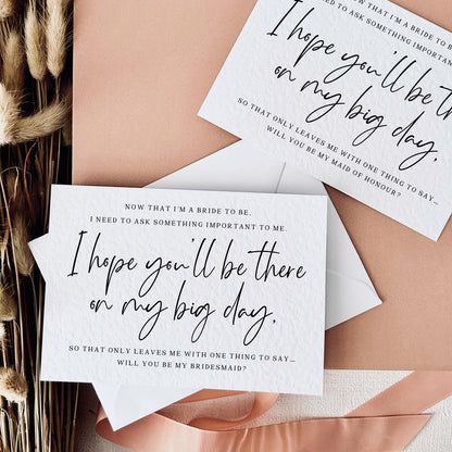 One Thing To Say | Bridal Party Proposal | A6 Postcard