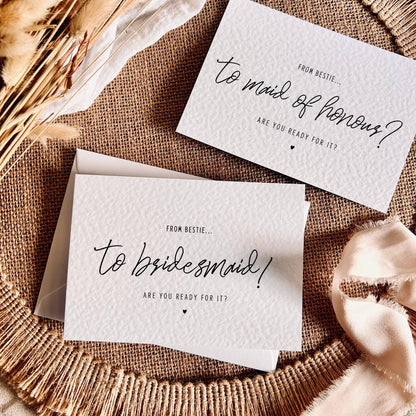 From Bestie to... | Bridal Party Proposal | A6 Postcard