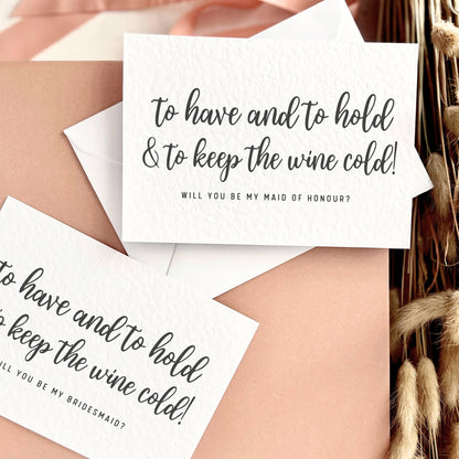 Keep The Wine Cold | Bridal Party Proposal | A6 Postcard