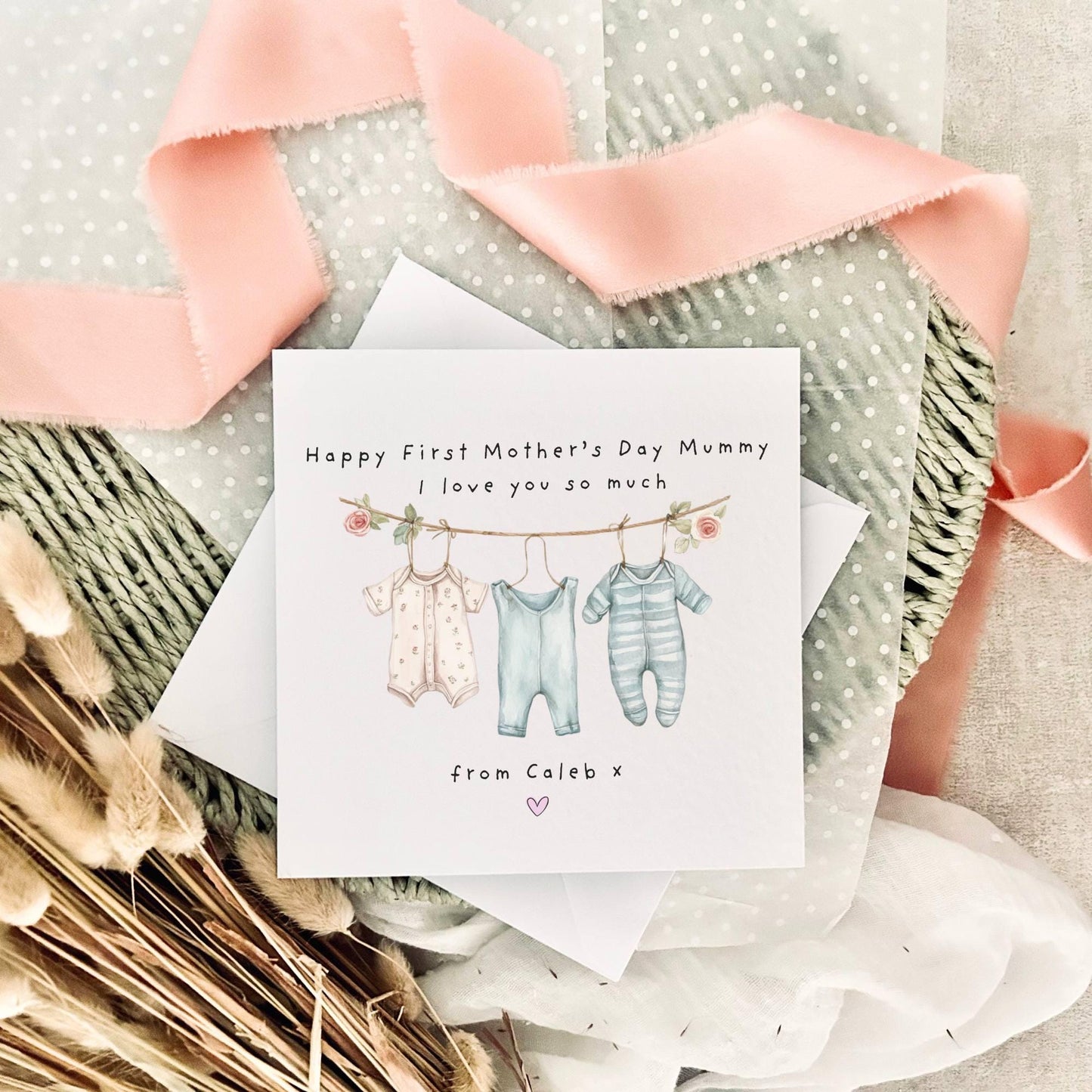 Mother's Day Card | Baby Clothes Print #2