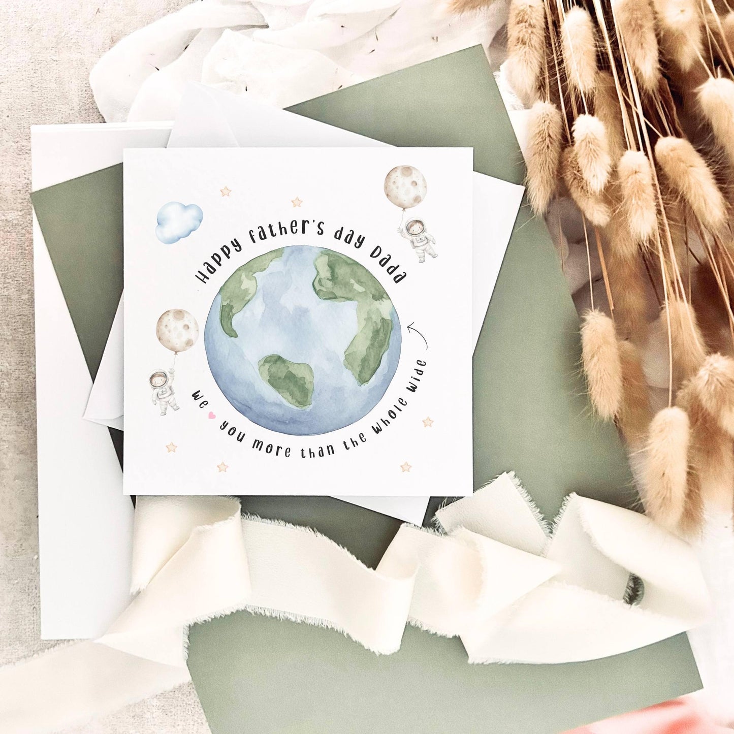 Father's Day Card | Personalised Astronaut Love