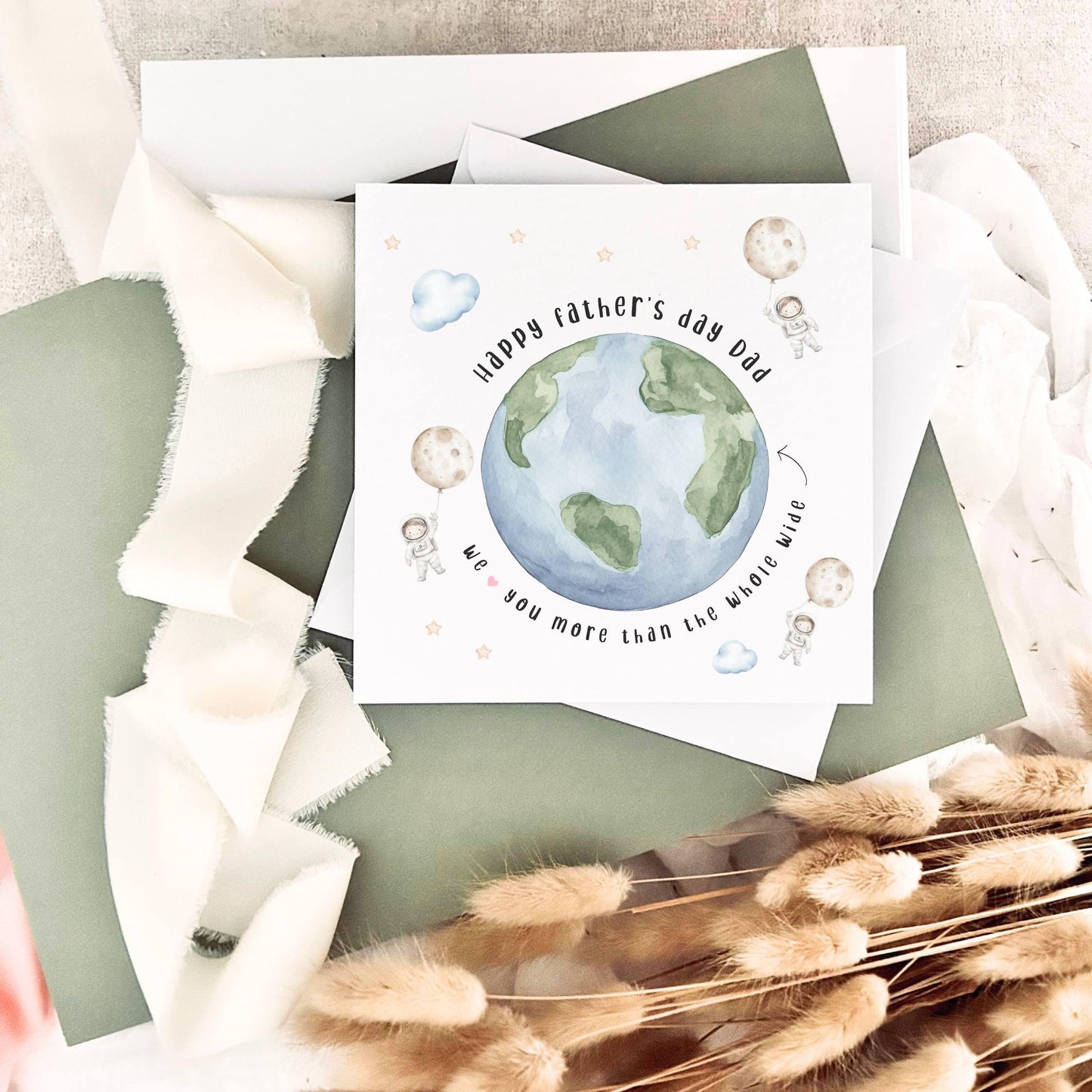 Father's Day Card | Personalised Astronaut Love