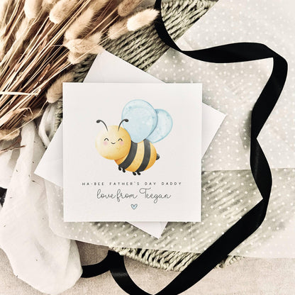 Father's Day Card | Personalised Little Bee