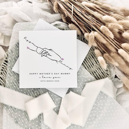 Mother's Day Card | Personalised Baby Hand