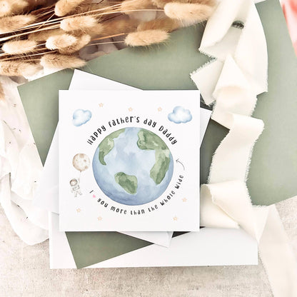 Father's Day Card | Personalised Astronaut Love