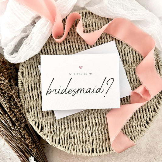 Bridesmaid Proposal Card - Special Keepsake for Wedding Day Guest - Special Bridal Party Gift - Personalised Postcard Print