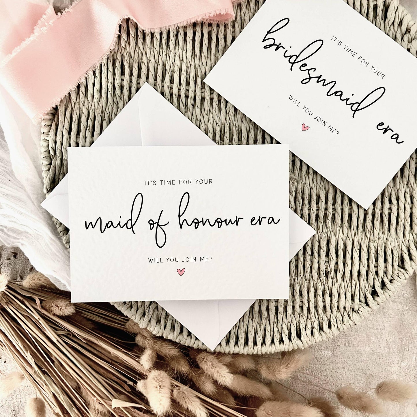 Proposal Card for Bridesmaid, Maid of Honour, Bridal Party Custom Role - Personalised Wedding Favour | Join Me