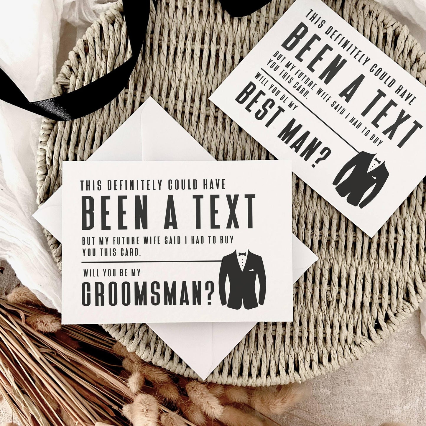Proposal Card for Groomsman, Best Man or Custom Grooms Party Role - Personalised Options  | Have Been A Text
