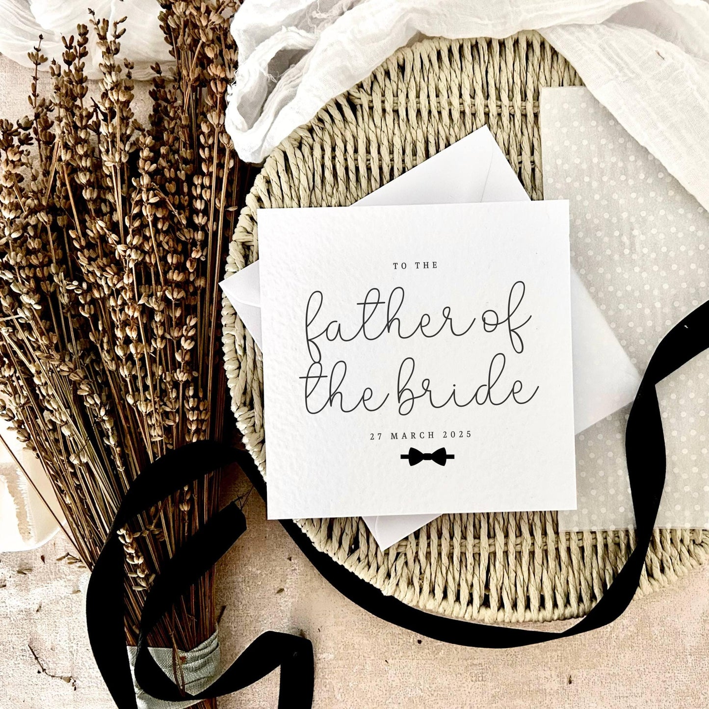 Father of the Bride Wedding Day Card - Keepsake For Dad from Daughter