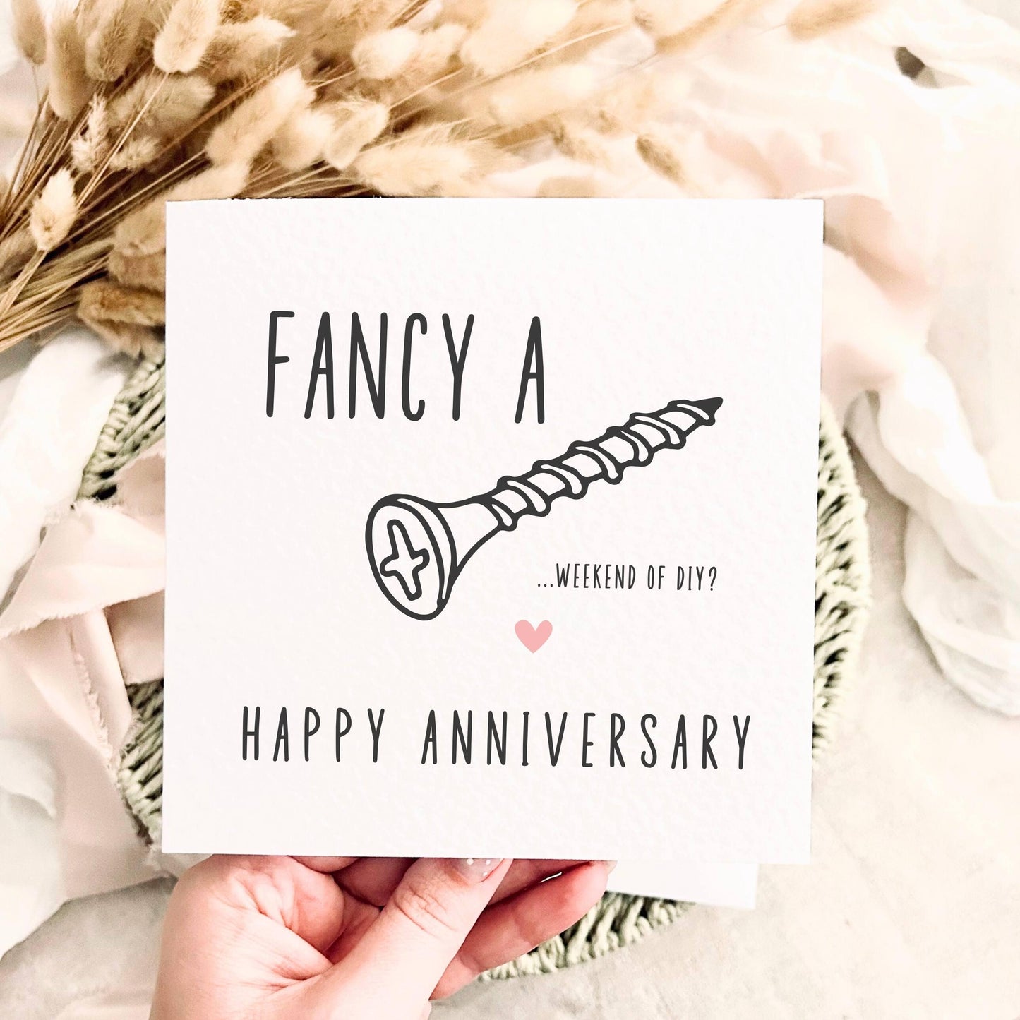 Fun Anniversary Card for Partner - DIY Joke for Couple - Personalised Anniversary Celebration