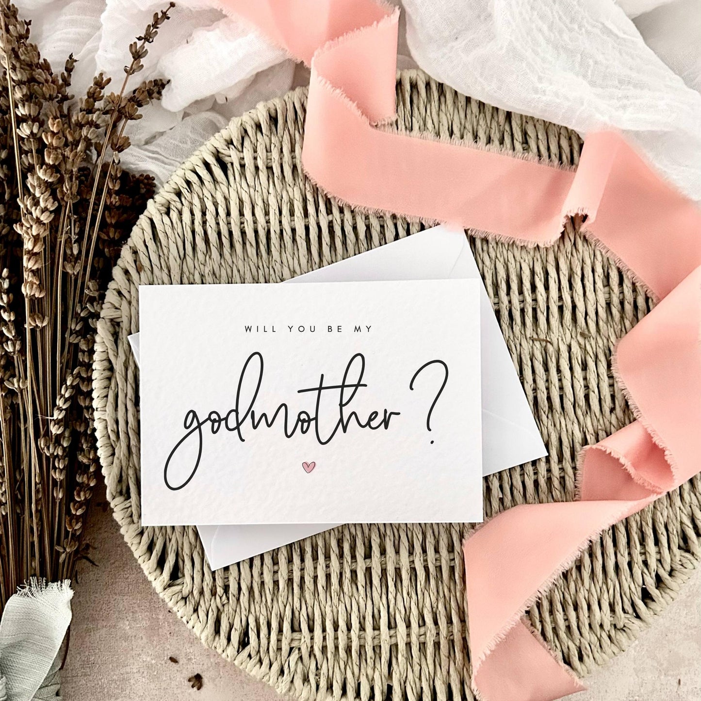 Godmother Proposal Card - Personalised Keepsake for Godparent - Custom & Personalised Options